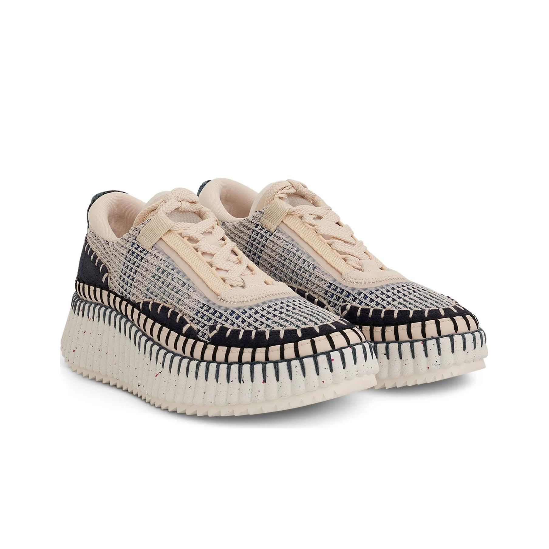 スニーカー CHLOE NAMA SNEAKER IN LOWER-IMPACT MESH Chloé Nama Sneaker in Biscotti beige | Chloé US