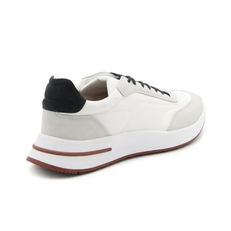 Loro Piana Low Top Casual Shoes Men's White-3