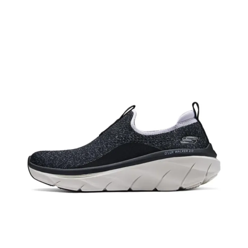 Skechers Sport Cushioning Wear Resistant Low Top Running Shoes Women's Black Purple-0