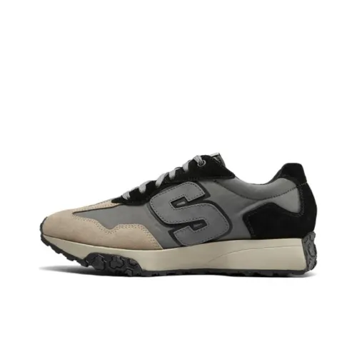Skechers Cushioning, Wear Resistant Low Top NVGY pentru Men's Gray Black