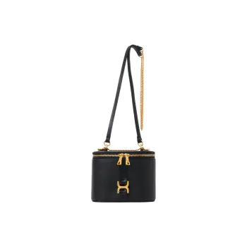 Chloe Marcie Grained Calfskin One Shoulder Crossbody Makeup Bag Mini Women's Black