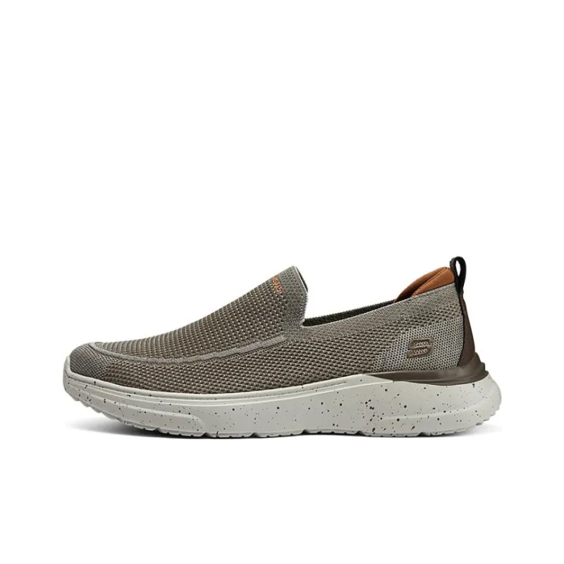 Skechers Breathable Quick Dry Low Top Casual Shoes Men's Taupe-0