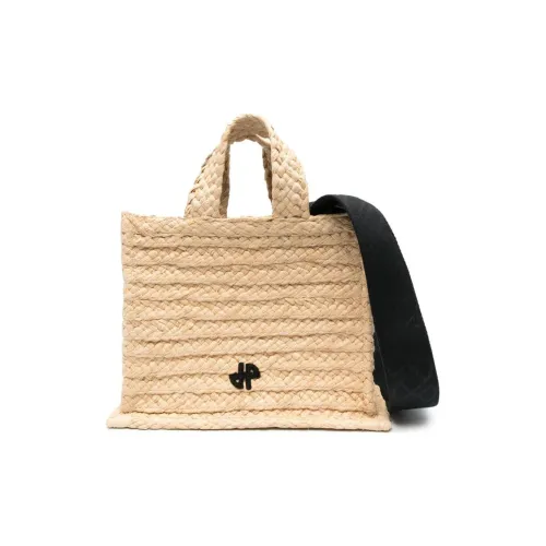 Patou Small JP Raffia Tote Bag