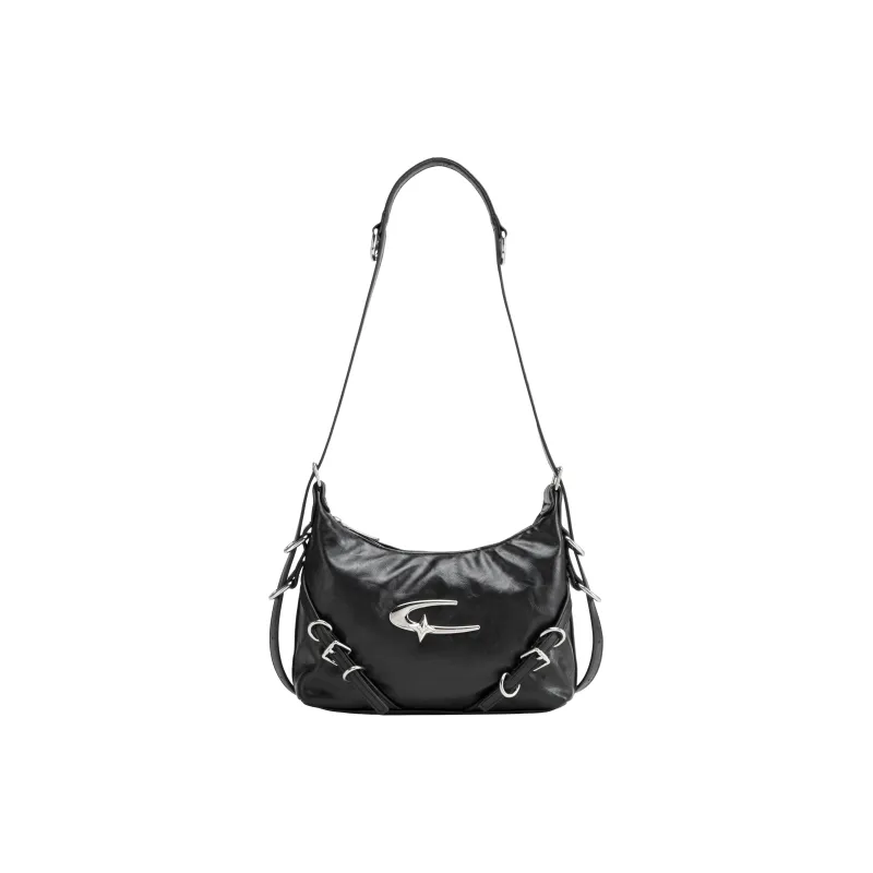 UNITE STAR PU Crossbody Bag Shoulder Bag Regular Women's Silver/White/Black-0