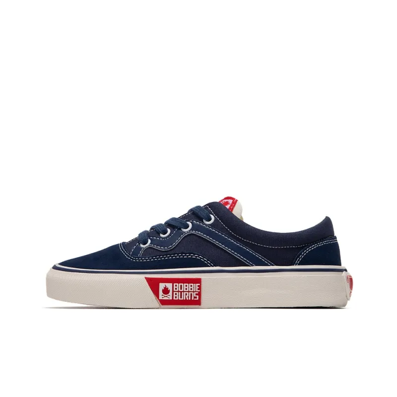 BOBBIE BURNS Cushioned Slip Resistant Low Top Skateboard Shoes Unisex Blue-0