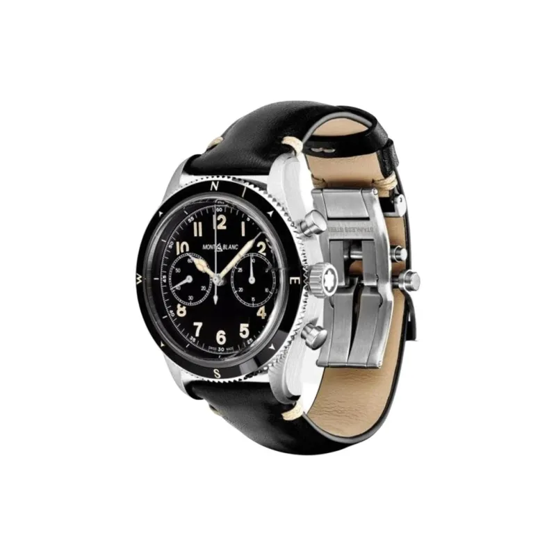 MONTBLANC Automatic Mechanical Movement Men's Watches Watch 42mm Black Dial Stainless Steel Case-2