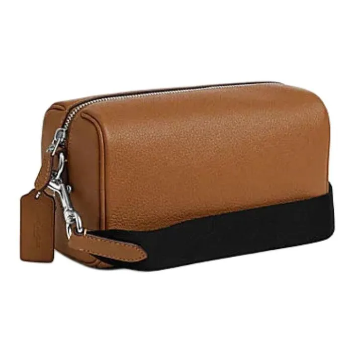 COACH Cow Leather Shoulder Bag Crossbody Bag Small Size Women's Light Brown-2