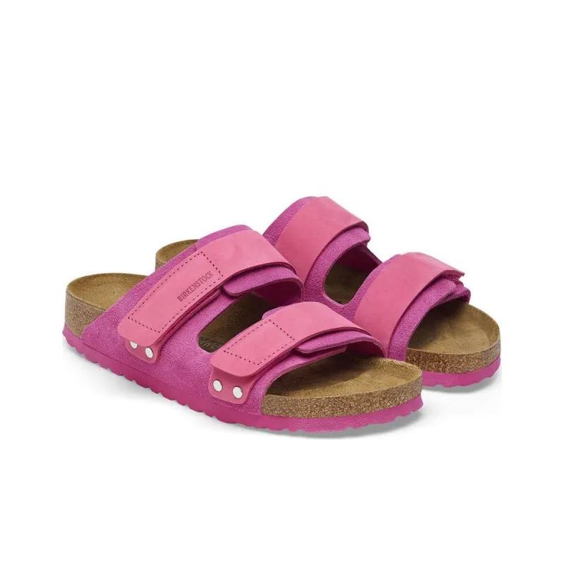 Birkenstock Slide Slippers Women's Fuchsia Narrow-2
