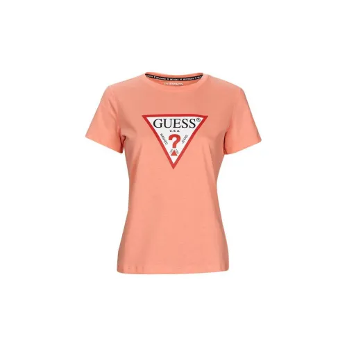 GUESS T-Shirts Women's Orange