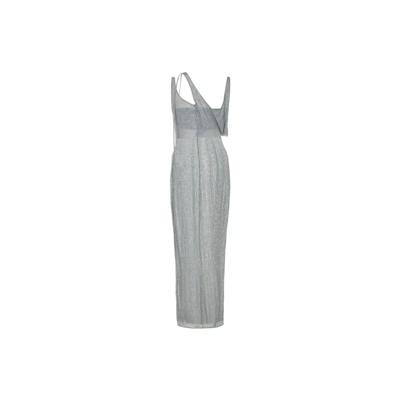 The Attico Sleeveless Dress Women's Pearl Gray-1