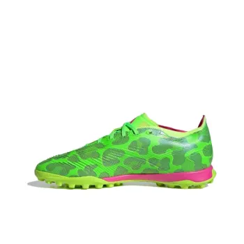 Adidas PREDATOR LEAGUE TF Rubber Broken Studs Cushioned Wear Resistant Breathable Soccer Shoes Unisex Green Purple
