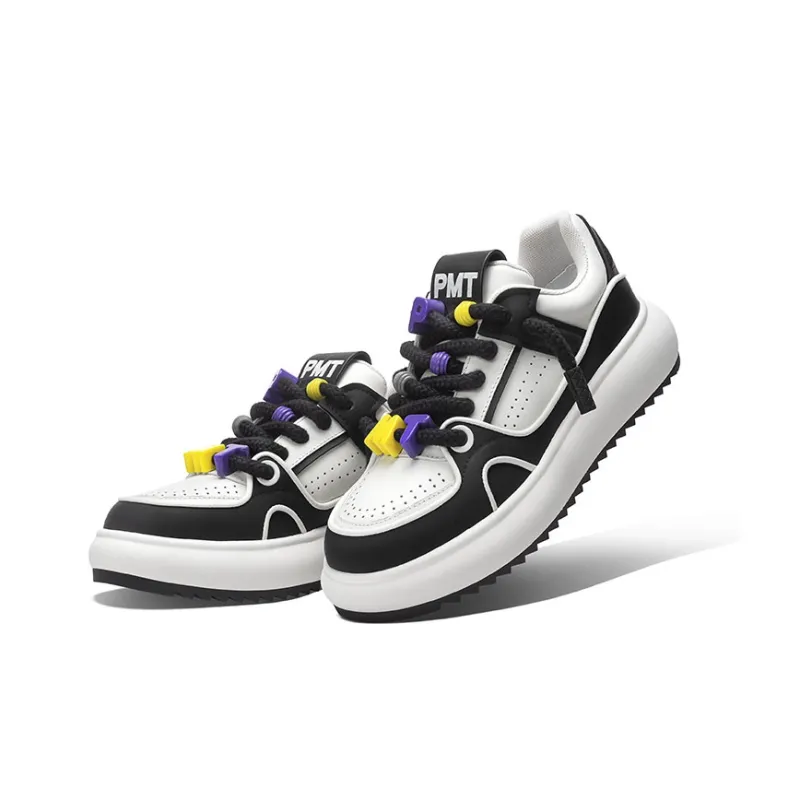 PMT Wear-Resistant Lightweight Height Increasing Low-Top Skateboard Shoes Unisex-12