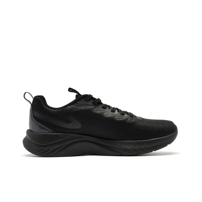 QIAODAN Balance Lightweight Low Top Casual Running Shoes Men's Black Gold-2