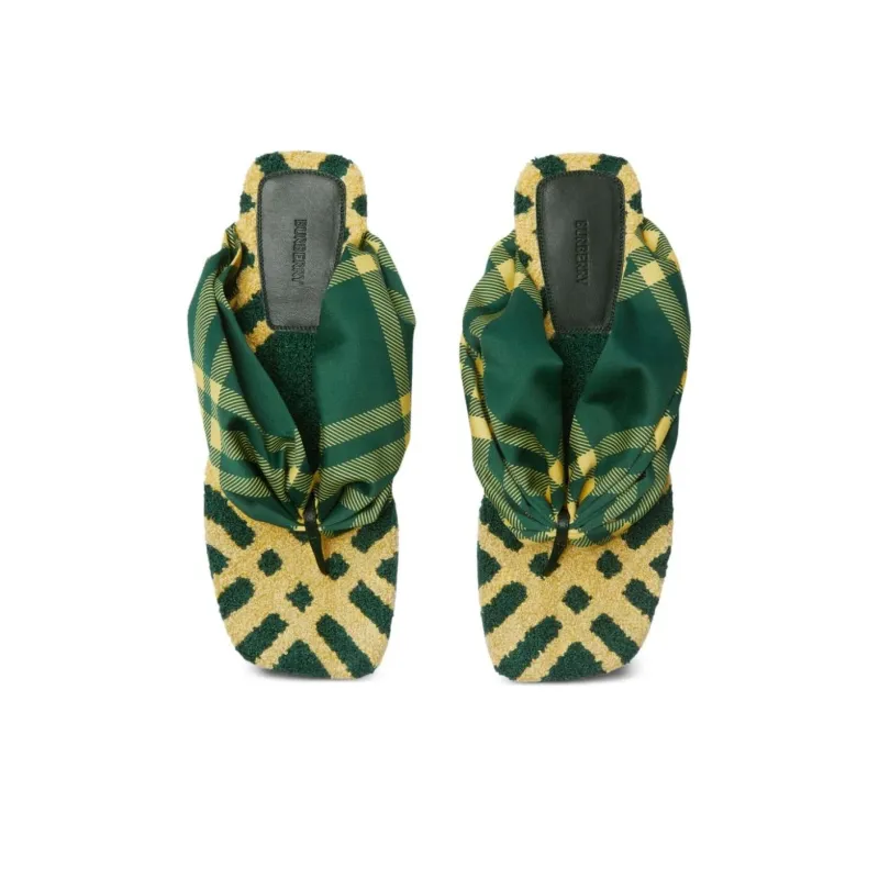 Burberry Flip Flops Women's Green-3