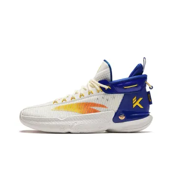 Anta KT9 Cushioning Wear Resistant Low Top Basketball Shoes Men's White Blue