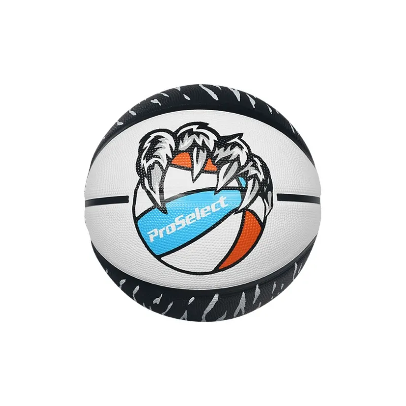ProSelect Size 5 Ball Indoor, Outdoor, And All Training Basketball Rubber Divine Beast White Tiger-1