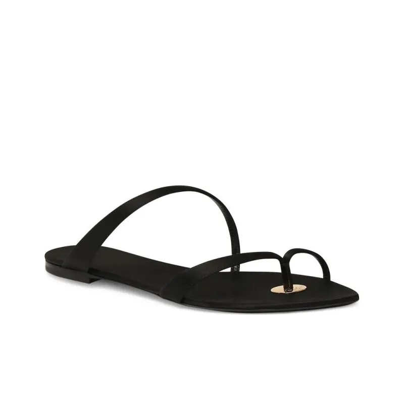 SAINT LAURENT Tanger Satin Slides-2