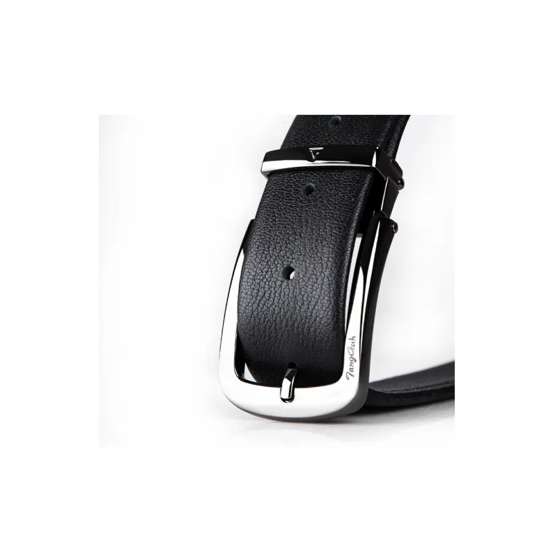 TangGuh Premium Cow Leather Belts Pant Belt Men's Black Width  3.4CM-3