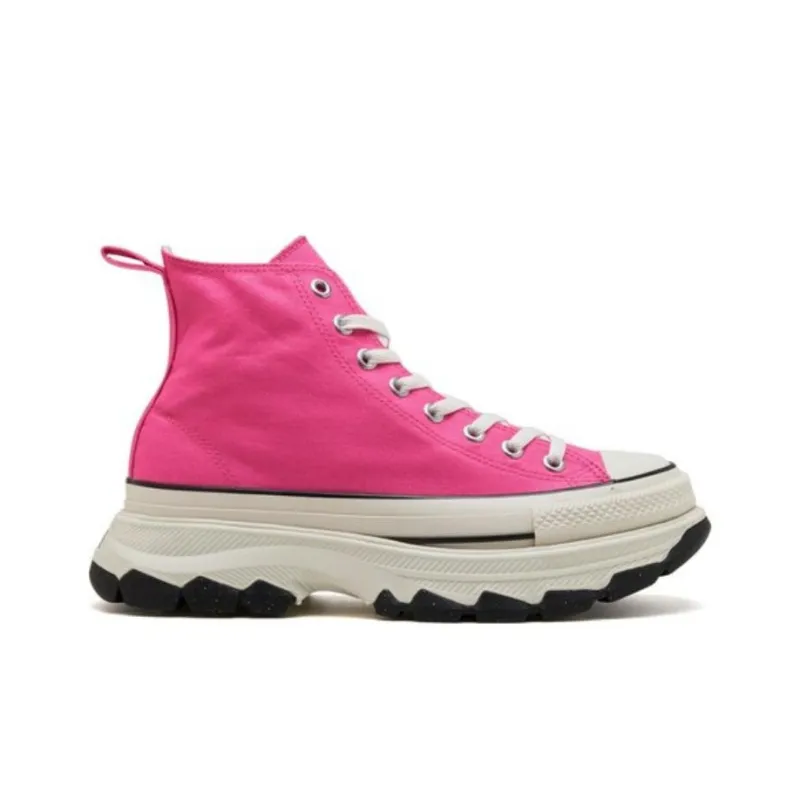 Converse All Star Trekwave Slip Resistant Abrasion Resistant Shock Absorbers High Top Canvas Shoes Unisex Pink-1