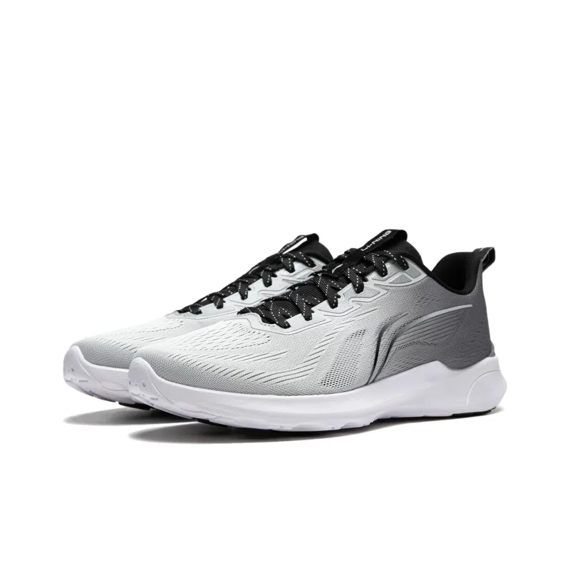 LiNing Qingyi Cushioning, Slip Resistant, Abrasion Resistant, Lightweight Low Top Running Shoes Men's Gray-2