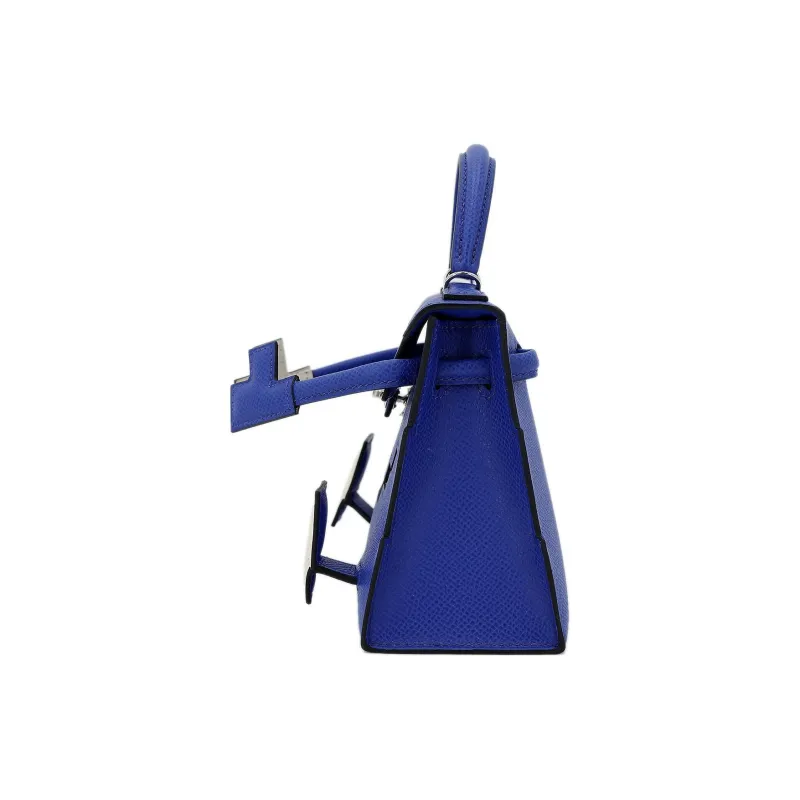 HERMES Kelly Doll Epsom Calfskin Millennium Doll Shoulder Bag Crossbody Bag Handbag Women's Royal Blue-2