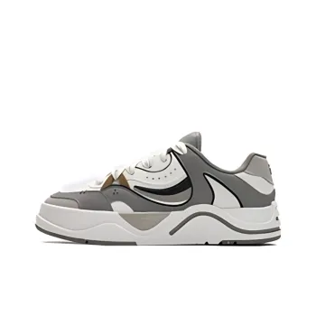 FILA FUSION 50 50 Durable Breathable Low Top Skateboard Shoes Men's White Gray