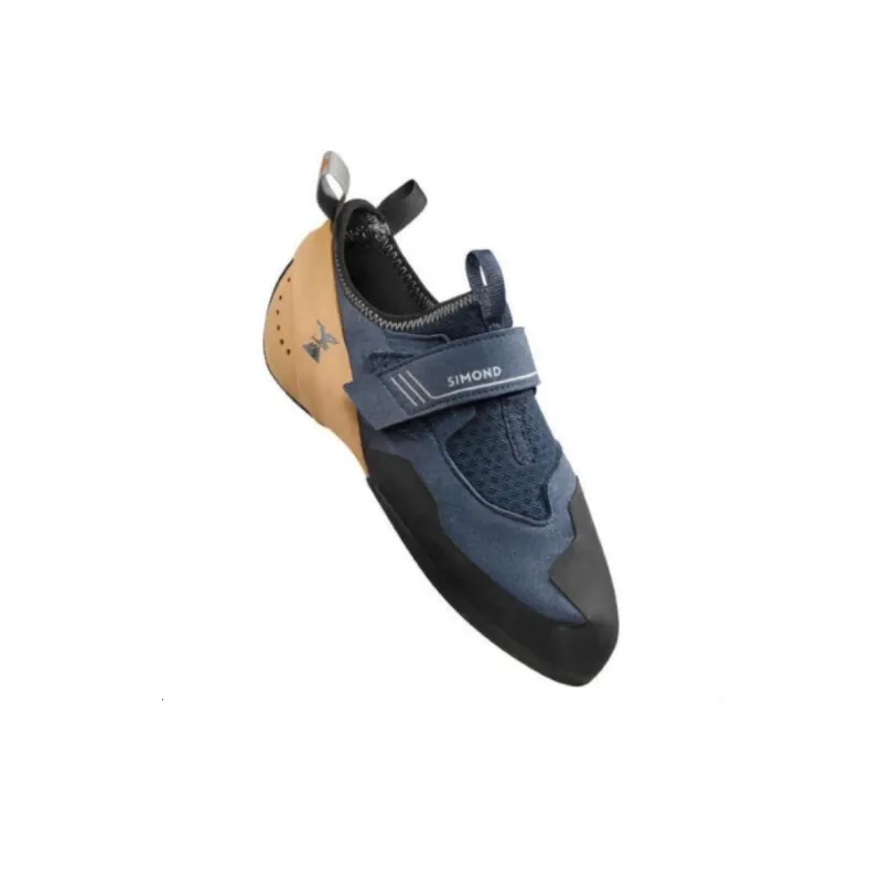 DECATHLON Cushioning Anti Slip And Wear Resistant Low Top Rock Climbing Shoes Men's Blue Yellow-1