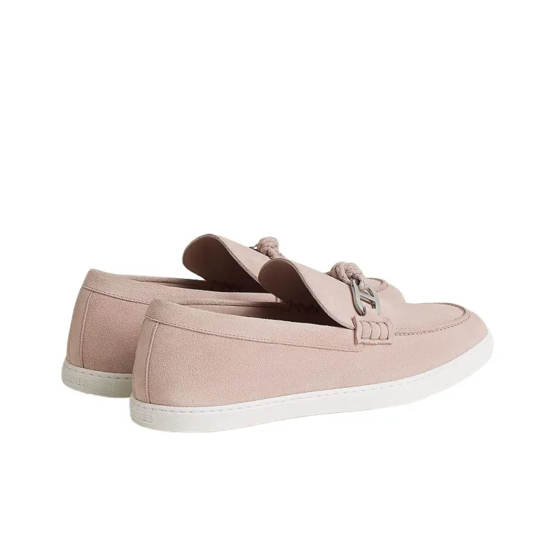 HERMES Ignacio Loafers Men's Pink-2