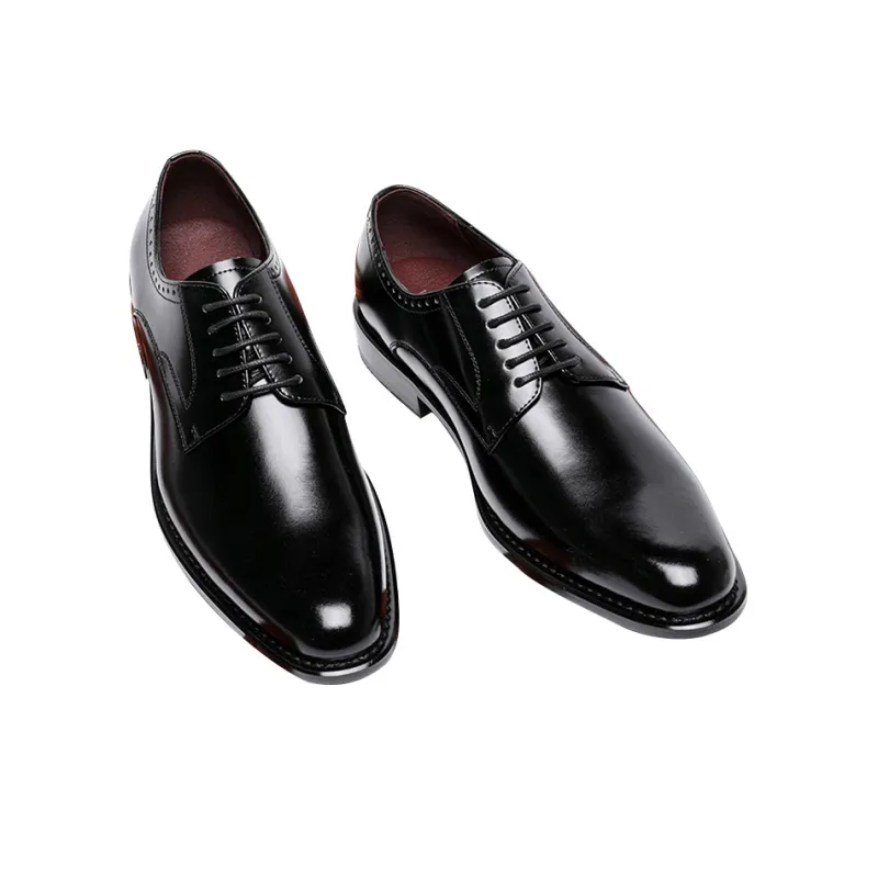 YEDANI Dress Shoes Men Low Top Black/Brown-2