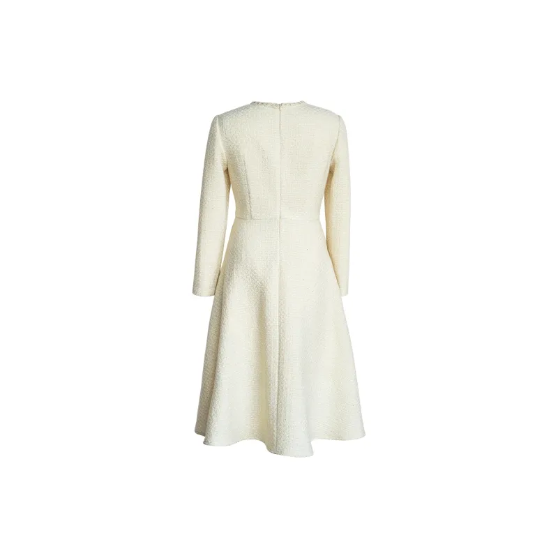 ROEYSHOUSE Long Sleeved Dresses Women's Ecru-1