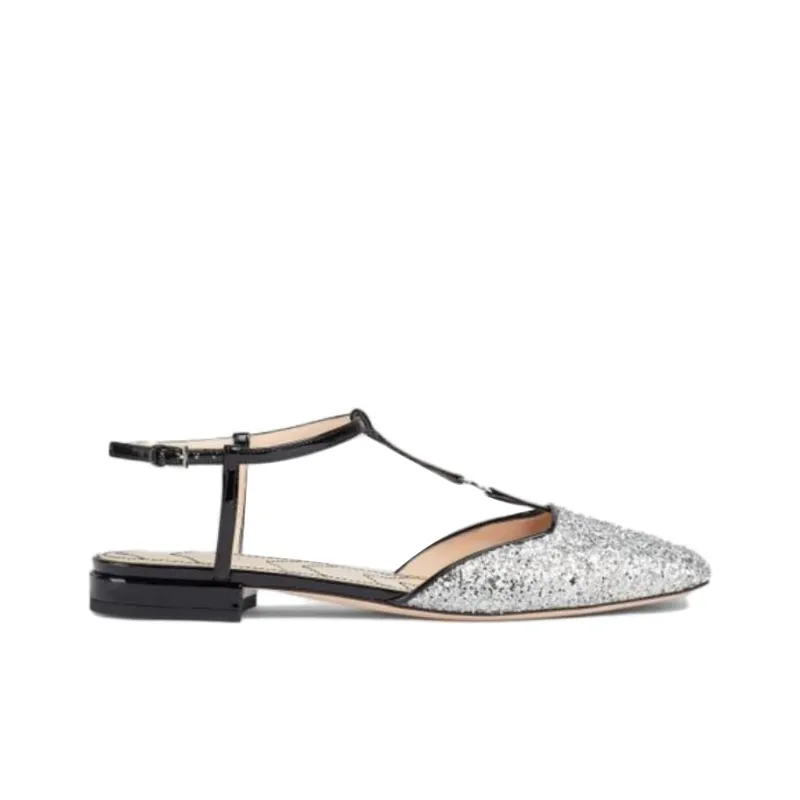 GUCCI Women's Casual Shoes Women's Silver Black-1
