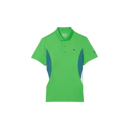 LACOSTE Djokovic Collaboration Polo Shirts Men Chestnut Green