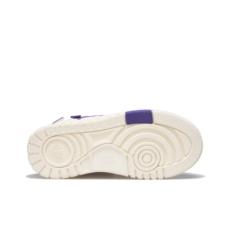 Palladium Fruit Button Shoes Height Increasing Wear Resistant Low Top Skateboard Shoes Unisex Purple-5