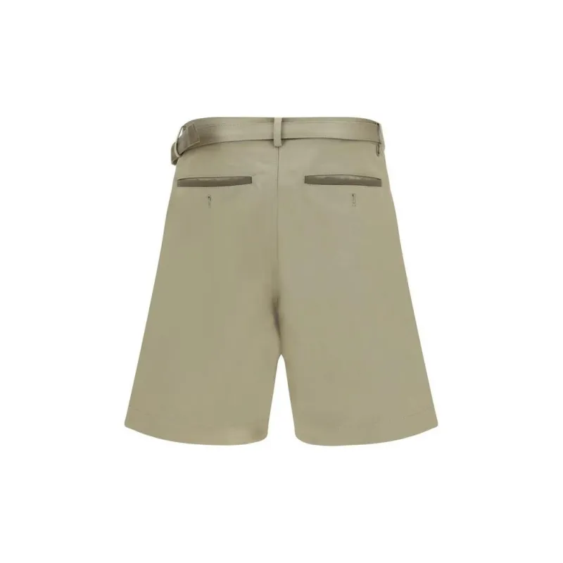 Sacai Belted Wide Leg Shorts-1