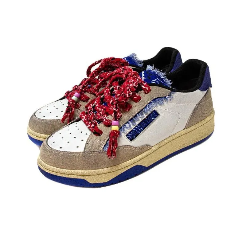 Arizona Love Low-Top Skateboard Shoes Women's Blue Red-2