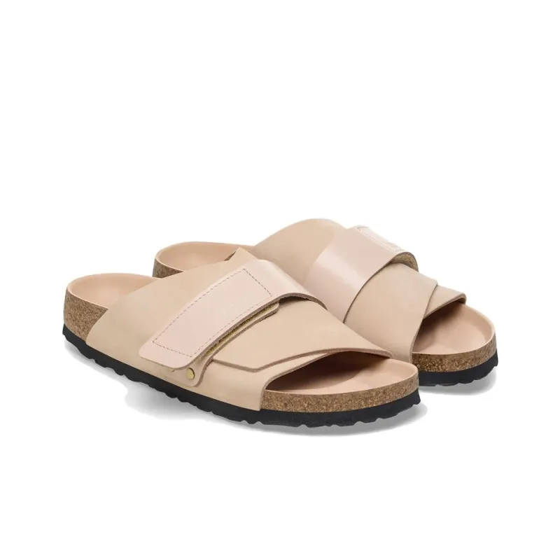 Birkenstock Kyoto Nubuck Leather Sandals 'New Beige' Women's-2