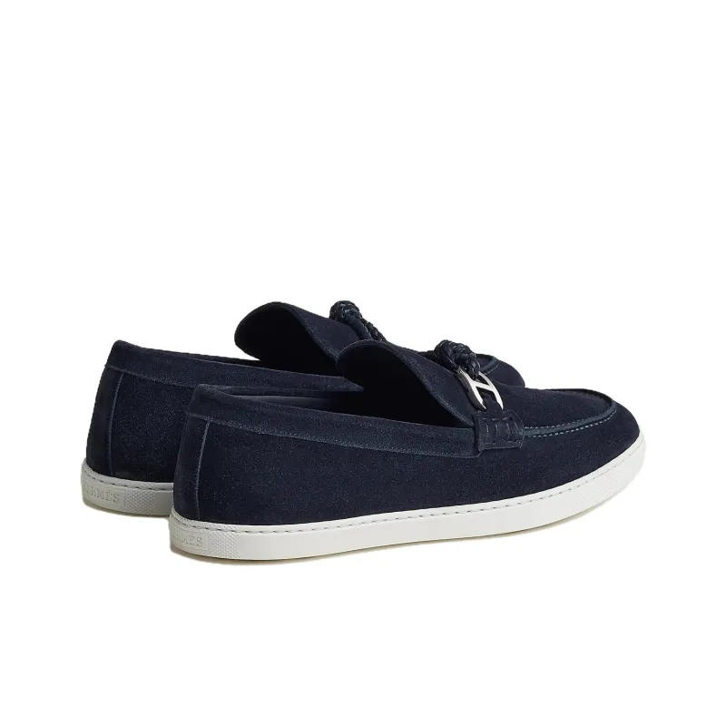HERMES Ignacio Loafers Men's Marine Blue-2