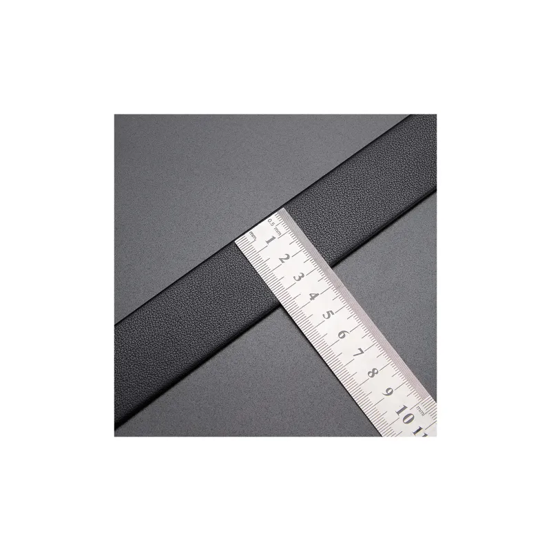 BISON DENIM Wear Resistant Durable Top Grain Cow Leather Belt Body Men's Black Width  3.5cm-4