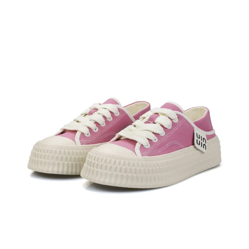 B10CROWN Anti Slip Wear Resistant Low Top Canvas Shoes Women's-4