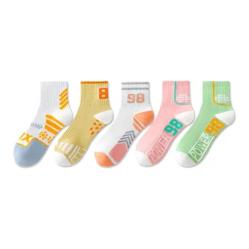 Taste The Color Mid Calf Socks Women's 5 Pack