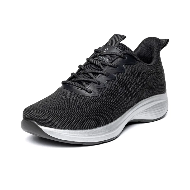 LAORENTOU Durable Lightweight And Breathable Low Top Casual Shoes 3.2cm Men's Black-1