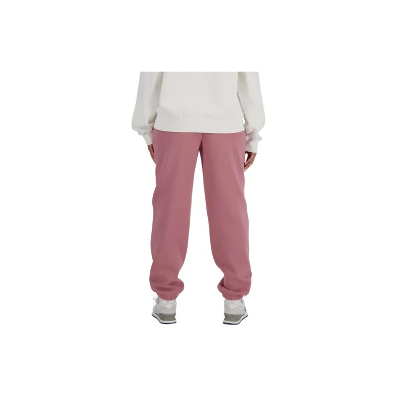New Balance Icon Collegiate Fleece Jogger Casual Pants Women's Pink-1