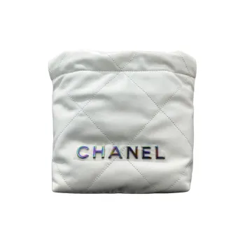CHANEL 22Bag Cow Leather Shoulder Bag, Crossbody Bag Mini Women's White