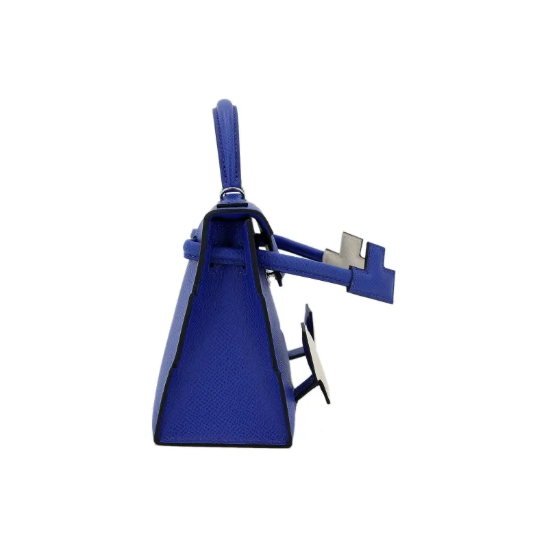 HERMES Kelly Doll Epsom Calfskin Millennium Doll Shoulder Bag Crossbody Bag Handbag Women's Royal Blue-3