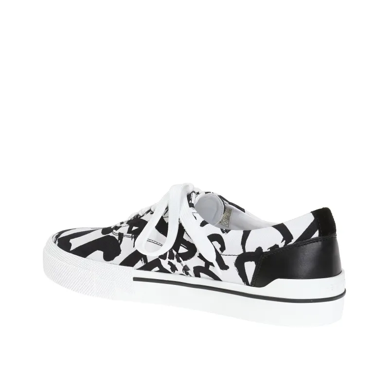 VERSACE Low Top Skateboard Shoes Men's White Black-2