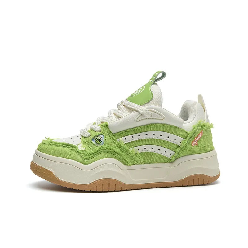 Isolated Manufacturing Coverage Slip-Resistant Breathable Low-Top Skateboard Shoes Unisex-19
