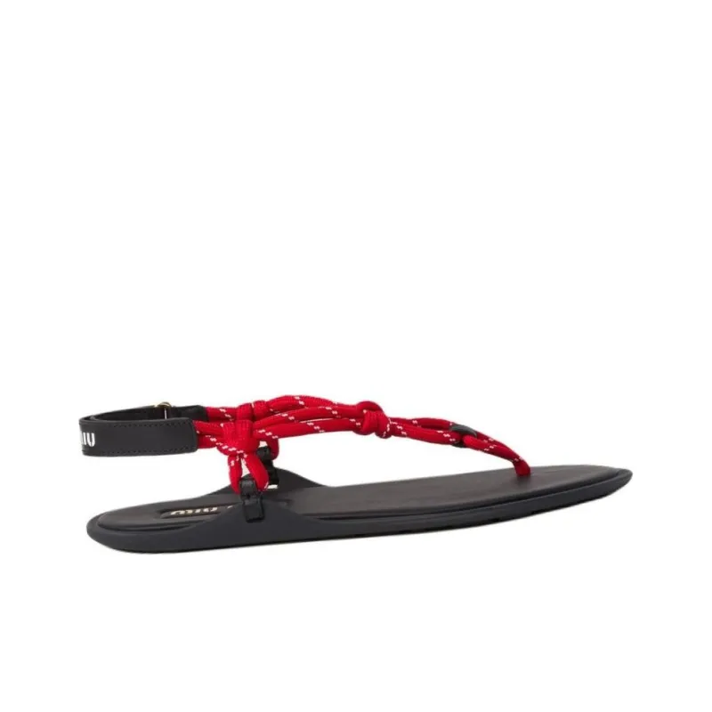 MIU MIU Cord-strap Leather Sandals-2