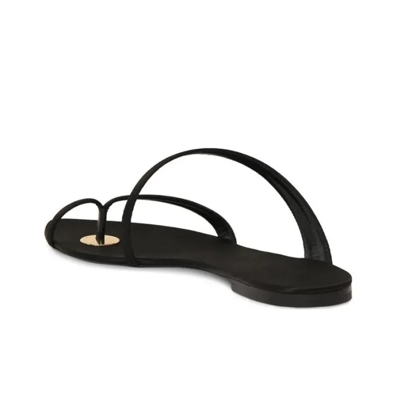 SAINT LAURENT Tanger Satin Slides-3
