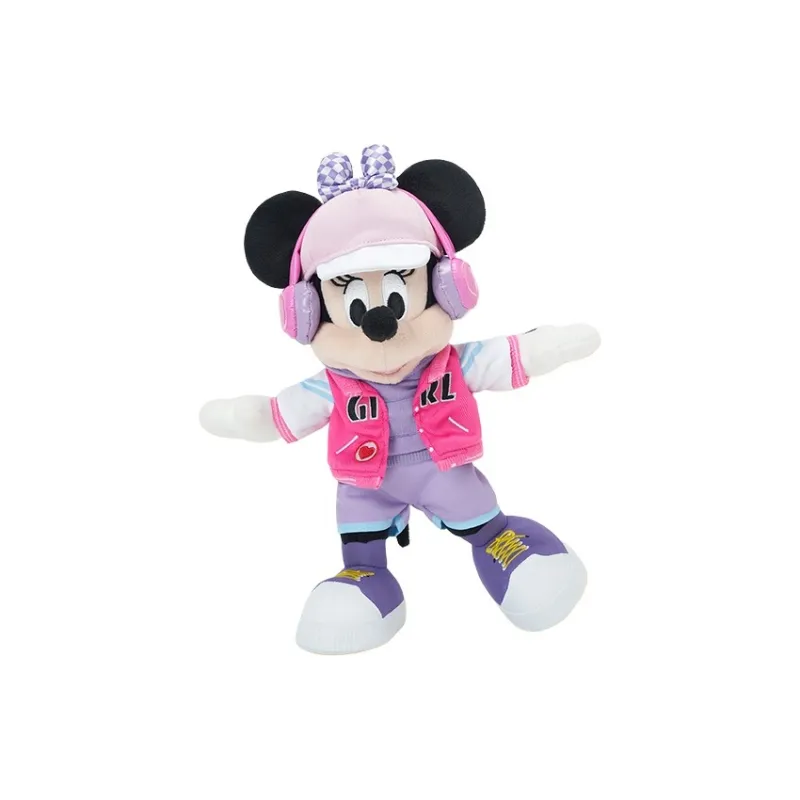 Disney Minnie 2024 Spring Mickey Mouse And Friends Collection Dolls Plush Doll 16.5cm Height-1