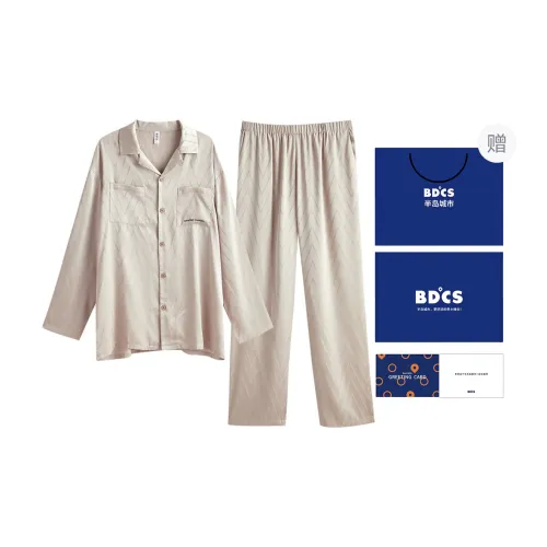 Peninsula City SS24 Pajama Set Men's Gift Box Set Bright Silver